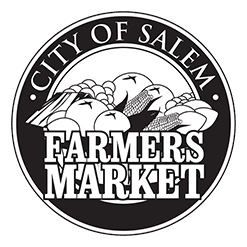 Fruits and Vegetables Farmers Market Black and White Logo