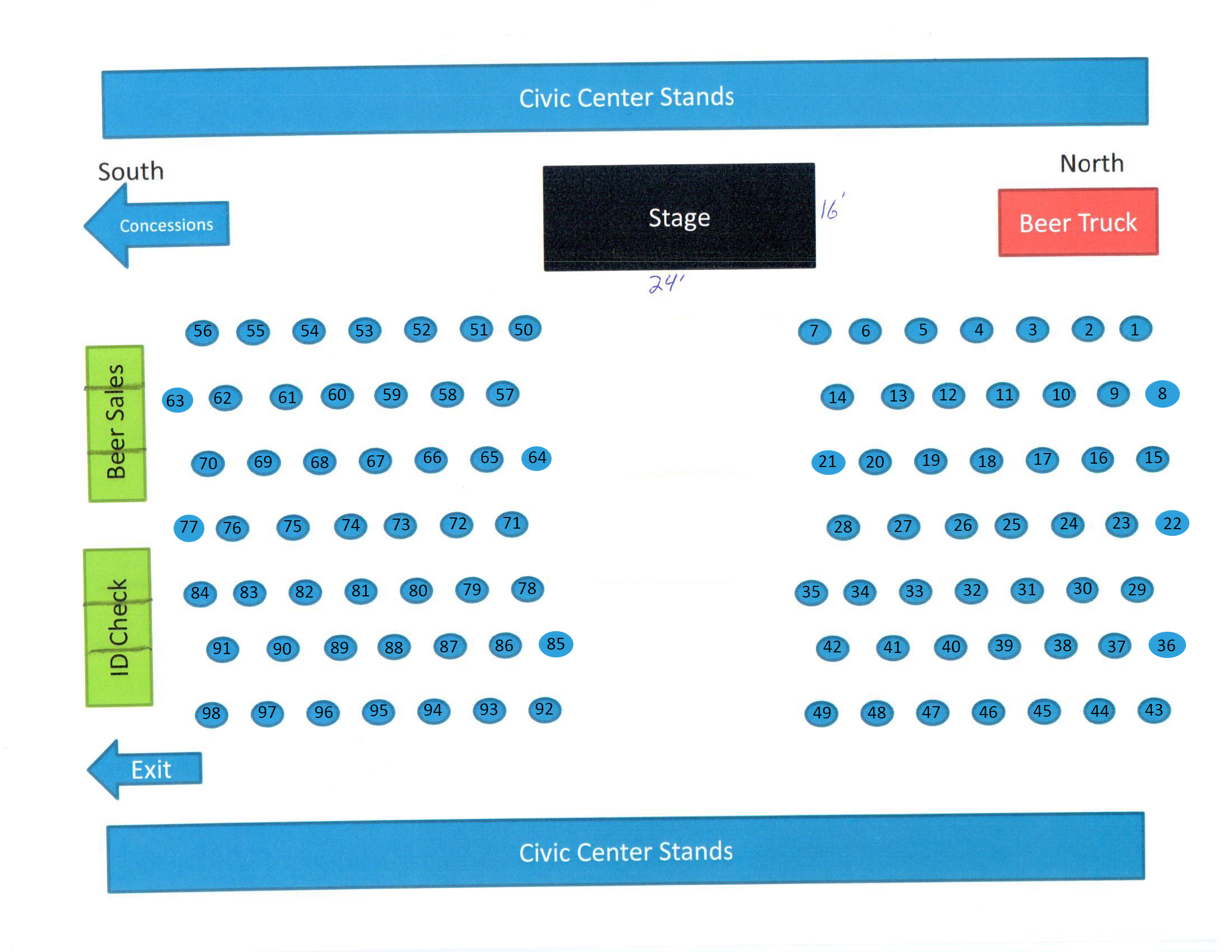Winterfest Beach Bash Layout